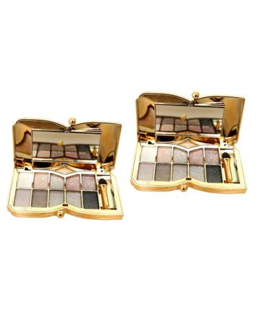 Healvian 2pcs Eyeshadow Palette Eye Shadows Eyeshadow Pallete Eye Shadow Palettes