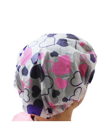 LJY 13-Piece Shower Cap Set - Waterproof Plastic Hair Caps for Women - Perfect for Bathing, Salons, and Spa - Buy Online on SooperMarket.com