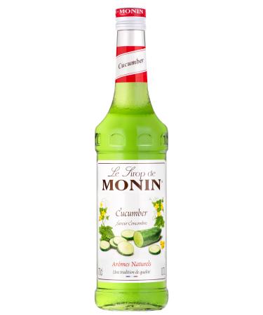 MONIN Premium Cucumber Syrup 700ml for Cocktails and Mocktails. Vegan-Friendly Allergen-Free 100% Natural Flavours Cucumber 700 ml (Pack of 1)