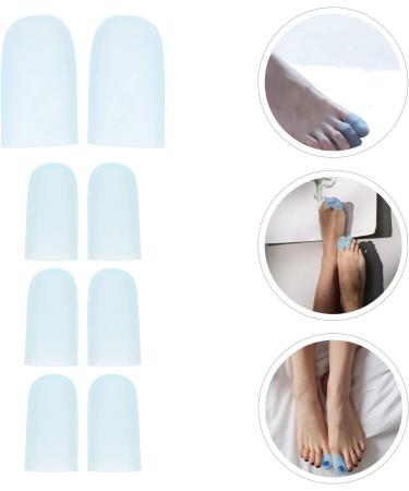 8 Pairs of Silicone Toe Spreaders for Calluses and Corns - Breathable and Stretchy Toe Sleeves for Pain Relief - 5.6x2cm - Buy Online on SooperMarket.com
