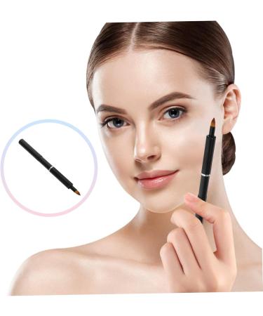 PLAFOPE Portable Lip Brush Lipstick Makeup Brush for Women Lip Balm Applicator Lip Gloss Brush Lip Brush for Women Lip Brush Wand Lip Gloss Applicator Lip Makeup Tools Aluminum 13.40X0.90X0.90CM Black - Buy Online on SooperMarket.com