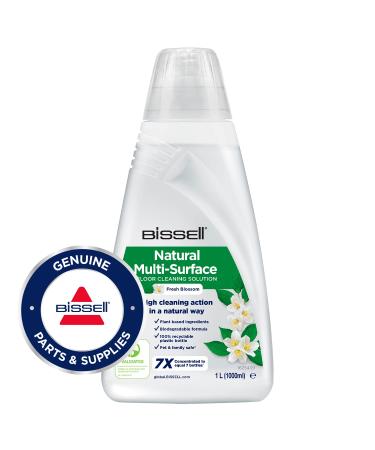 Bissell natural multi-surface floor cleaning solution 1l |For crosswave spinwave spinwave robot and hydrowave |Vegetable ingredients safe for you and your pet |3096 1L natural cleaning solution for several surfaces