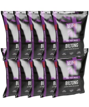 BEEFit Biltong Beef Jerky | BBQ | 10x30g | High Protein | Gluten Free | Keto Friendly