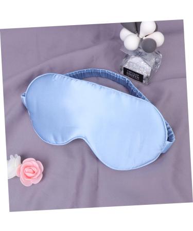 Silk Sleep Eye Mask | Adjustable Comfortable Blindfold for Sleeping & Travel | Blue | 1 Count - Buy Online on SooperMarket.com