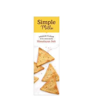 Simple Mills Veggie Flour Pita Crackers - Himalayan Salt, Gluten-Free, Vegan Paleo Friendly Snack, 4.25oz (Pack of 3) - Buy Online on SooperMarket.com
