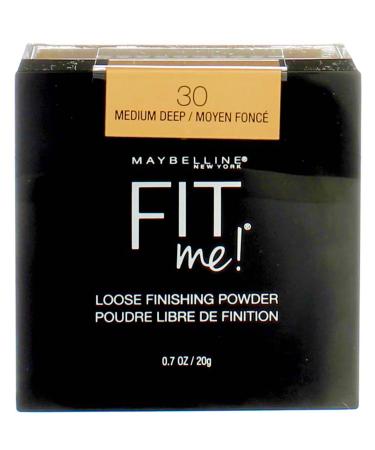 Maybelline Fit Me Loose Finishing Powder 30 Medium Deep 0.7 oz (Pack of 2)