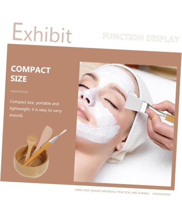 Mikinona 1 Set Four Piece Facial Mask Bowl DIY Facial Mask Tools Facial Mask Mixing Tools Makeup Kit Beauty Mask Facial Kit Skin Mask DIY Bowl Tool Mask Applicator Wooden - Buy Online on SooperMarket.com