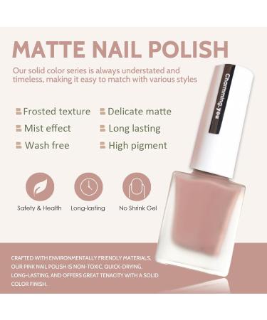 TBeautfave Matte Nail Varnish Green Nail Polish Quick Dry Nail Polishes Long Lasting No Need Cure Nail Polish Velvet Finish Highly Pigmented Non Toxic DIY Nail Art Manicure - Buy Online on SooperMarket.com