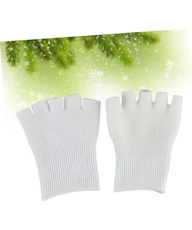 PLAFOPE 1 Pair Five Toe Gel Socks Dry Feet Gel Socks Fingerless Gloves Five Finger Socks Open Toe Socks Foot Moisturizing Socks Foot Spa Socks Open Toe Gel Socks Men Gel Feet Sock White - Buy Online on SooperMarket.com