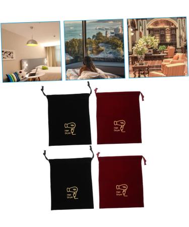 MUSISALY 4pcs Storage Bag Hair Dryer Case Tote Bag for Travel Blow Dryer Travel Bag Drawstring Bags Fabric - Buy Online on SooperMarket.com