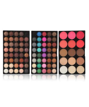 80 Colors Professional Eyeshadow Palette & 15 Color Blusher & Concealer Makeup Set - Perfect for Flawless Beauty - Buy Online on SooperMarket.com