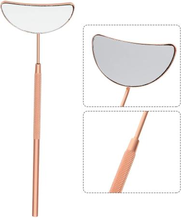 LALAFINA Chalazion Eyelash Makeup Brush - Lightweight Rose Gold Magnifying Handle for Styes & Eyelid Transplanting | 15.5x5x0.5CM - International Shipping - Buy Online on SooperMarket.com
