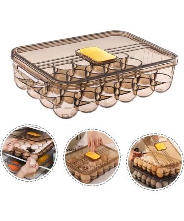 Healeved Box Egg Carton Refrigerator Eggs Fridge Egg Dispenser Fridge Egg Holder Egg Holders re-usable - Buy Online on SooperMarket.com