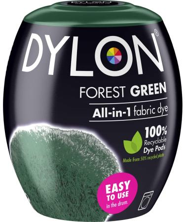 Dylon Washing Fabric Clothes Soft Furnishings 350 G Machine Dye Pod 350g 09 Forest Green, (Pack of 1), 12 Ounce