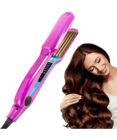 Naveso Crepe Iron for Hair | Adjustable Temperature Hair Crimper for Volume & Fluffy Hairstyles | 5 Heat Settings & Ceramic Plates - Buy Online on SooperMarket.com