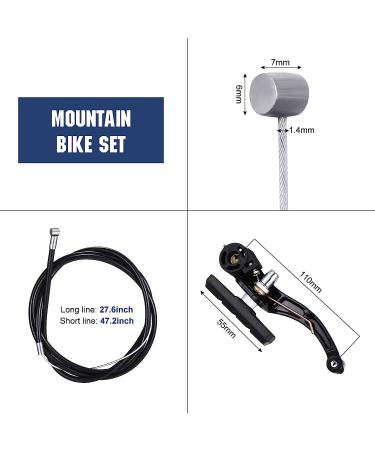 Riakrum 2 Sets V-type Bike Brakes with Braking Cables - Mountain Bike Brake Kit - Buy Online on SooperMarket.com