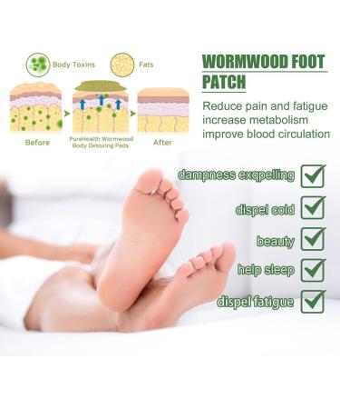 JIAWEIIY Natural Health Wormwood Body Pads Bodiluvs Wormwood Burning Foot Patch Wormwood Foot Patch Wormwood Body De_toxing Pads Natural Herb Wormwood Foot Pads (24PCS) - Buy Online on SooperMarket.com