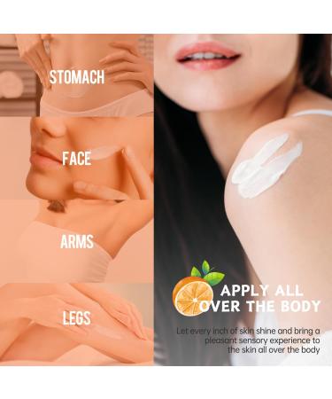 Vitamin C Cream Vitamin C Body Lotion Vitamin C Body Cream Large-capacity Body Moisturiser With Vitamin C Turmeric And Retinol Vitamin C Dry Skin Moisturiser Body Skin Care Smooth Skin 200ml - Buy Online on SooperMarket.com