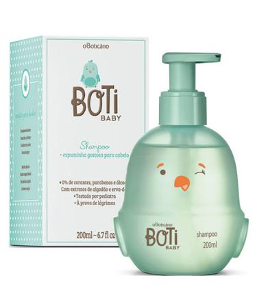 Boti Baby Shampoo: Hypoallergenic & Tear-Free Wash for Kids | Vegan, Alcohol-Free, Paraben-Free & Dye-Free by O Boticario - Buy Online on SooperMarket.com