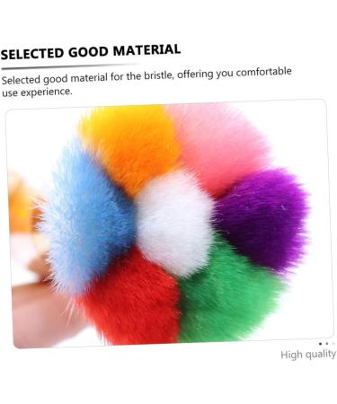 Mikinona 1pc Dust Brush Nail Art Brush Tool Nail Cleaning Gadget Powder Cleaner Nail Scrubbing Brush Manicure Supplies Powder Brush Cleaner Fake Hair Edges Acrylic Nail Brush Nylon Wool 11.5x6cm Golden - Buy Online on SooperMarket.com