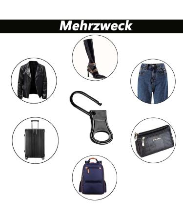 12 Pack Zipper Sliders - Durable Replacement Zipper Pulls for Suitcases Backpacks & Clothes - Black Zip Repair Solution - Buy Online on SooperMarket.com