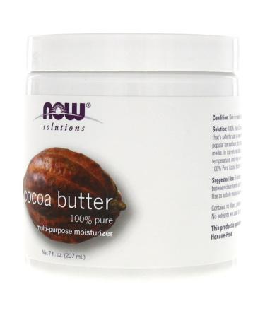 Now Foods Cocoa Butter 7 oz (Pack of 2) - 100% Pure | Best Quality Cocoa Butter - Buy Online on SooperMarket.com