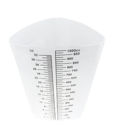 EpoxyStix 32oz Triangular Mixing Cups - Pack of 10 - Polypropylene, Ideal for Mixing and Pouring - Measurements in Ounces and Cubic Centimeter - Buy Online on SooperMarket.com