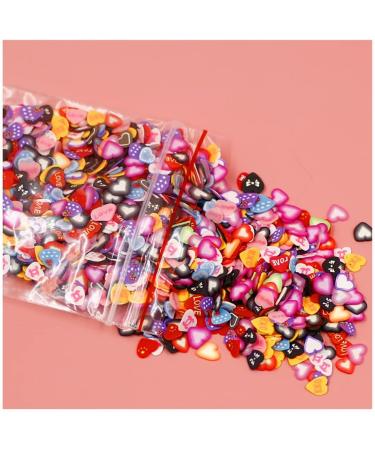 Egurs 1000pcs 3D Nail Art Polymer Clay Slices - Colorful Soft Clay Beads & Stickers for Nail Decoration Crafts - Buy Online on SooperMarket.com