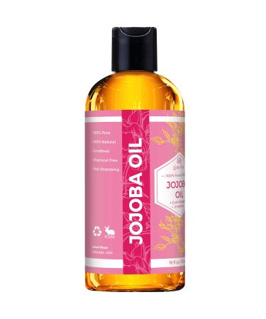 Leven Rose Jojoba Oil 16 fl. oz - Pure Cold Pressed Natural Unrefined Moisturizer for Skin, Hair, and Nails - Buy Online on SooperMarket.com
