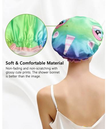 Mikimini Unicorn Shower Hood for Women & Kids - Reusable Double Waterproof Soft PVC Lining 2-Pack - Buy Online on SooperMarket.com