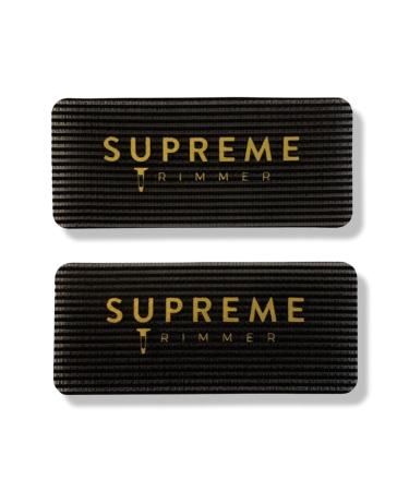 Supreme Trimmer Barber Grippers - Hair Holders for Barbers, Stylists, and Makeup Artists - 2PK (Black/Gold Rectangle) - Buy Online on SooperMarket.com
