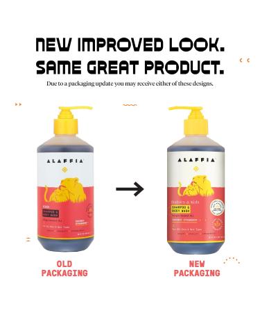 Alaffia Babies and Kids Shampoo & Body Wash - Coconut Strawberry - 16 Fl Oz (Pack of 1) - Buy Online on SooperMarket.com