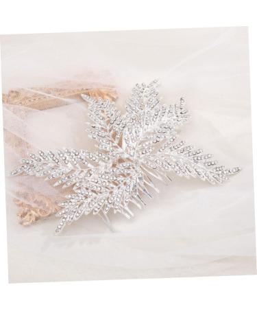 WOFASHPURET Bridal Comb Bride Hair Comb Clip Bride Hairpiece Bridal Headpieces for Wedding Women Hair Accessories Wedding Party Headpiece Floral Decor Combs Temperament Women's Decorate Alloy - Buy Online on SooperMarket.com