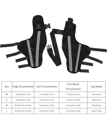 Pet Knee Joint Wrap Reflective Soft Material Inflammation Reduction Stable Dog Hind Leg Support Brace for Knee Dislocation L - Buy Online on SooperMarket.com