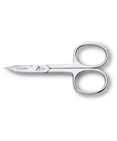 3 Claveles 12072 Scissors Nail and Skin Curve 3.5 inch