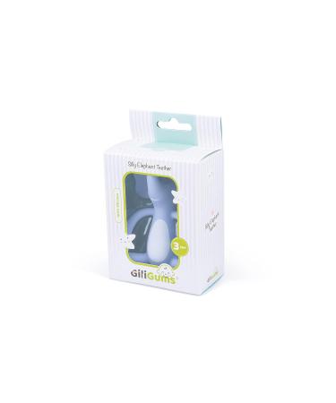 GILIGUMS 10428 Elephant Teether Ring - Blue | Safe Teething Toy for Infants | International Shipping Available - Buy Online on SooperMarket.com