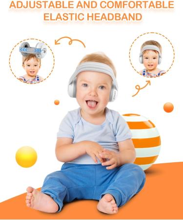 ZOHAN EM001 Baby Ear Protetion Headphones for Toddler and Infant Up to 36 Months-CE & CPC Certified White - Buy Online on SooperMarket.com