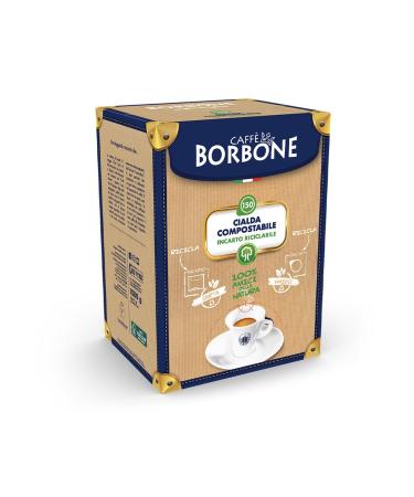 Caff Borbone Decaffeinated Compostable Coffee Pods - 150 ESE System Compatible - Eco-Friendly & Flavorful - 1.08 kg Pack - Buy Online on SooperMarket.com