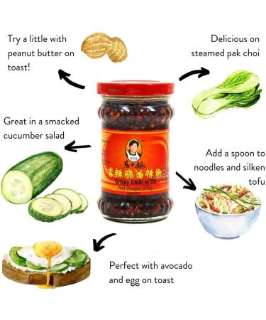 CNMART Laoganma Crispy Chilli in Oil 210g (Pack of 4) - Buy Online on SooperMarket.com