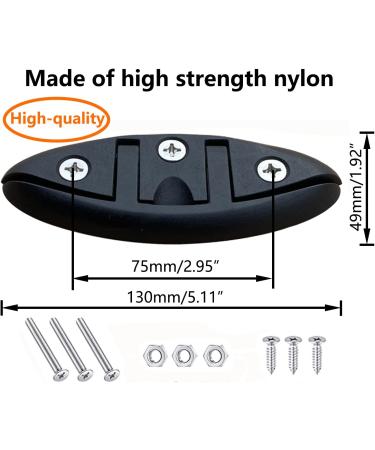 LSahyong 5 Folding Flip Up Cleat Dock Deck Boat Marine Kayak Hardware - Black (4 Pack) - Buy Online on SooperMarket.com