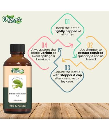 Belleric Myrobalan Oil | Pure & Natural Essential Oil for Skincare & Hair Care - 30ml | Buy Online Internationally - Buy Online on SooperMarket.com
