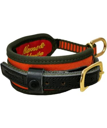 Buy Niggeloh Dog Collar Deluxe - Orange-Olive XS | International Shipping Available - Buy Online on SooperMarket.com