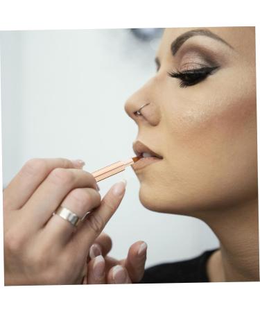 Mikinona Portable Lip Brush Lipstick Lip Brush for Women Makeup Brush for Women Lip for Women Lip Women Makeup Tools Lip Balm Applicator Lip Makeup Telescopic Lip Gloss Aluminum 13.40X0.90X0.90CM Golden - Buy Online on SooperMarket.com