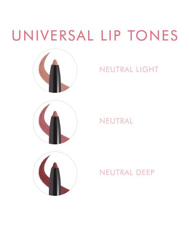 Beauty For Real D-Fine Lip Liner Pencil Set - Neutral Light, Neutral, & Neutral Deep - Creamy Texture - Easy Application - Set of 3 - Gift Set - Buy Online on SooperMarket.com