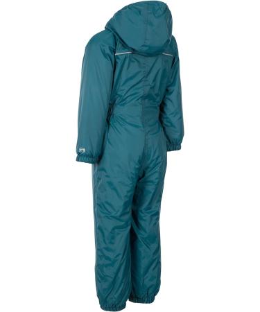 Trespass Kids Unisex Button Rain Suit 7-8 Years Teal - Waterproof Outdoor Gear - Buy Online on SooperMarket.com