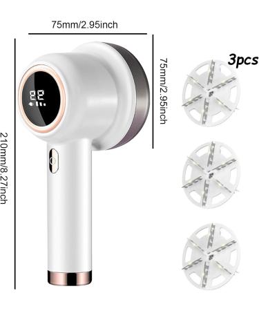 Electric Lint Remover - 3-Speed Fabric Shaver with LED Display & 6 Cutter Blades - Portable Bobble & Debobbler for Clothes - Buy Online on SooperMarket.com