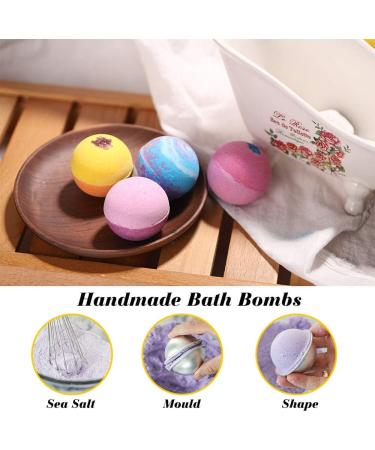 Organic Extra Large 12 Pack Handmade Bath Bombs Gift Set with Essential Oils and Shea Butter - Perfect Birthday and Valentines Gift for Women and Kids - Buy Online on SooperMarket.com
