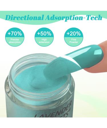 Lavender Violets 14g x 6 Colors Acrylic Dip Powder French Nail Art Manicure - Neon Yellow Green J211 - Buy Online on SooperMarket.com