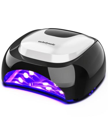 MelodySusie LED UV Nail Lamp Salon, Professional LED Gel Nail Dryer Nail Light with 3 Timer Controls Fast Curing LED UV Gel Nail Polish for Salon (Classic Black)