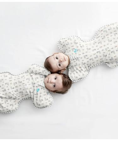Love To Dream Swaddle UP - Ideal Fabric for Moderate Temperatures - Arms Up Position - Hip-Healthy - Twin Zipper - Bunny Bunny Medium (6-8.5kg) - Buy Online on SooperMarket.com